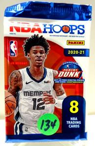 lot 134 image: 20-21 NBA Hoops Blaster 8 Pack Lamelo Ball CHASE $$