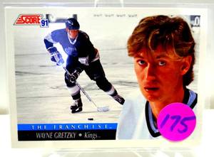 lot 175 image: 1991-92 Score Wayne Gretzky Los Angeles Kings #422