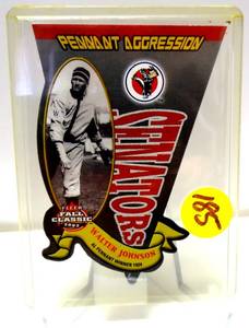 lot 185 image: LIMITED - 2003 FLEER FALL CLASSIC PENNANT AGGRESSION #3 OF 20 PA WALTER JOHNSON 01761924