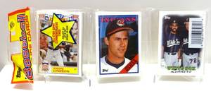 lot 186 image: SEALED 1988 Topps Baseball Rack Pack - 42 CARDS