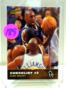 lot 189 image: Kobe Bryant 1996-97 All Sports PPF Plus #150 LA Lakers Checklist #3