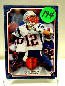 lot 194 image: Tom Brady 2013 Topps Legends in the Making #LM-TB NFL Football Insert Card