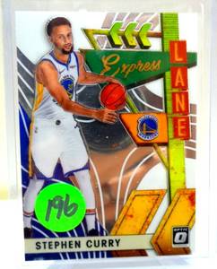 lot 196 image: 201920 Panini Donruss Optic Express Lane Stephen Curry Insert #16 Finals MVP