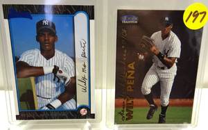 lot 197 image: ROOKIE LOT - 1999 Bowman Chrome Wily Mo Pena Rookie Card & 1999 (YANKEES) Fleer Tradition Update #U83
