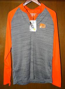lot 200 image: NEW WITH TAGS - PHILADELPHIA FLYERS LEVELWEAR PULLOVER GRAYORANGE - SIZE MEDIUM $$$