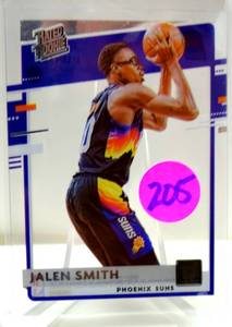 lot 205 image: RATED ROOKIE CLEAR - Jalen Smith #85 Phoenix Suns Base Rated Rookie 2020-21 Clearly Donruss