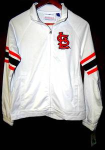 lot 225 image: NEW WITH TAGS - MINNESOTA TWINS WHITE FULL ZIP LIGHTWEIGHT JACKET SPORTS BY CARL BANKS MEDIUM