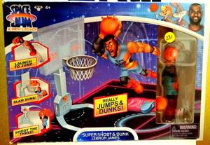 lot 231 image: NEW Space Jam A New Legacy Super Shoot & Dunk Basketball Game W Lebron James Figure $$$