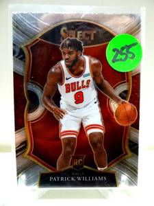 lot 255 image: ROOKIE CARD - 2020-21 Panini Select Concourse #64 Patrick Williams Chicago Bulls RC Rookie