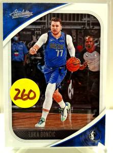 lot 260 image: 2020-21 Panini Absolute Memorabilia Basketball #20 LUKA DONCIC Dallas Mavericks