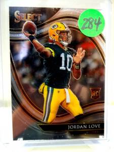 lot 284 image: ROOKIE CARD - 2020 Panini NFL Select Jordan Love Field Level #347