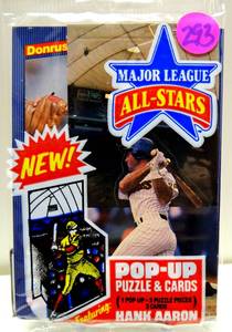 lot 293 image: DONRUSS MAJOR LEAGUE ALL STARS POP UP PUZZLE & JUMBO CARDS - SEALED