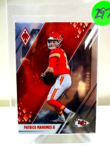 lot 297 image: 2021 Panini Phoenix Football NFL #57 Patrick Mahomes Base Trading Card Chiefs