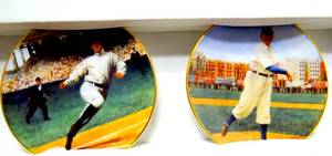 lot 298 image: THE BRADFORD EXCHANGE TY COBB & CY YOUNG MINI PLATE COLLECTION - LIMITED WITH COA $$$