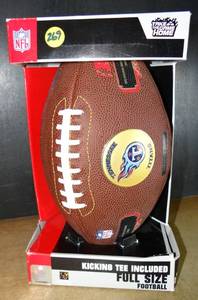 lot 269 image: OFFICIAL NFL LICENSED FULL SIZE FOOTBALL - TAKE THE GAME HOME TENNESSE TITANS FOOTBALL wEMBLEM & CHAMPION PLACKARDS (NEW) $$$