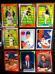 lot 303 image: NOLAN RYAN CARD LOT PLUS COMMISIONER BART GIAMOTTI