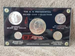 lot 22 image: The U.S. Presidential Silver Coin Set - uncirculated