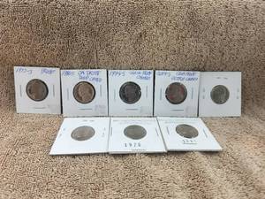 lot 57 image: Selection of 8 special Jefferson Nickels