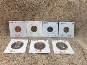 lot 64 image: Selection of Proof rated coins