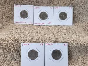 lot 138 image: Selection of 5 special nickels