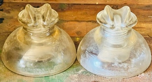 lot 21 image: Two Kimble-830 Glass Insulators&nbsp