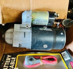 lot 54 image: Vintage New in Box AC Delco High-Torque ChevyGMC V-8 Starter W New Battery Cable