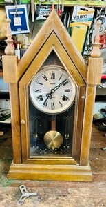 lot 61 image: intage Alston 31 Day Wall Clock WKey