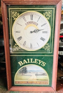 lot 64 image: 14x11 Vintage&nbsp Bailys Irish Cream Advertising&nbsp Clock