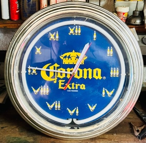 lot 67 image: 15 Corona Extra Neon Advertising Wall Clock