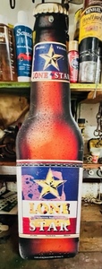 lot 69 image: 30x8 Metal Lone Star Advertising Sign