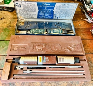 lot 115 image: Two Vintage Gun Cleaning Kits