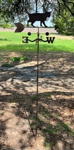 lot 189 image: Vintage 68 Weathervane W Black Cat Ornament $$