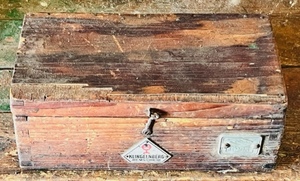 lot 287 image: Vintage Klingelnberg Remscheid Wooden Box Filled With Drill Bits