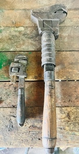 lot 324 image: Two Antique Pipe Wrenches