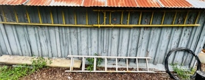 lot 331 image: Two Vintage Ladders