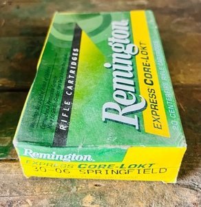 lot 349 image: Box of 20 Remington Express Core-Lokt 30-06 Rifle Cateidges
