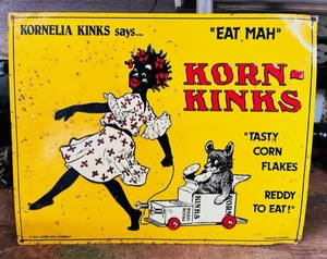 lot 375 image: Vintage Korn-Kinks Advertising Sign