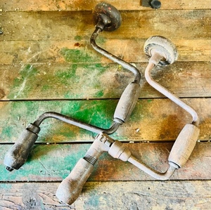 lot 386 image: Two AntiqueVintage Hand Drills