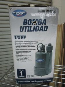 lot 120 image: UTILITY PUMP 13 HP, OPEN BOX
