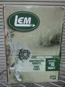 lot 118 image: LEM #10 CLAMP MEAT GRINDER, IN BOX