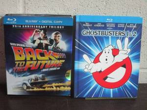 lot 99 image: BLU-RAY LOT, BACK TO THE FUTURE 25th ANNIVERSARY TRILOGY, GHOSTBUSTERS 1 & 2