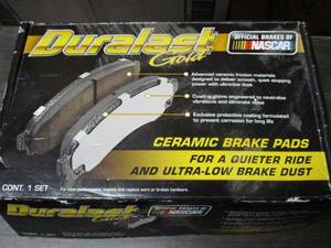 lot 69 image: DURALAST GOLD CERAMIC BRAKE PADS