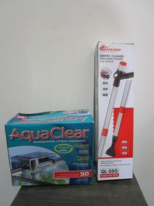 lot 134 image: FISH TANK FILTER & GRAVEL CLEANER