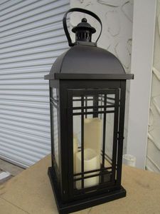 lot 136 image: HANGING LANTERN CANDLE HOLDER