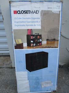 lot 148 image: CLOSETMAID 15-CUBE STACKABLE ORGANIZER