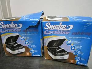 lot 158 image: (2) SMOKE GRABBER ASHTRAYS