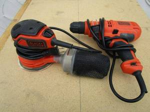 lot 88 image: BLACK & DECKER DRILL & PALM SANDER, WORKING