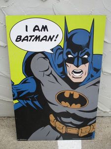 lot 82 image: LARGE BATMAN WALL ART, 33.5 x 22, NO FRAME