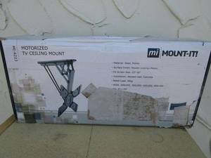 lot 14 image: MOTORIZED TV CEILING MOUNT, FITS SCREEN SIZE 23-55