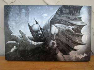 lot 28 image: BATMAN ARKHAM ORIGINS PAINTING ON CANVAS, 28 x 18